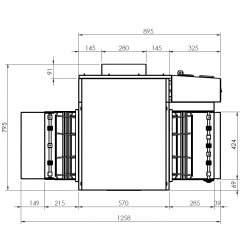 Horno de cinta o tunel ventilado Zanolli Synthesis 05/40 Compact eléctrico para pizza, pan, pastelería y gastronomía