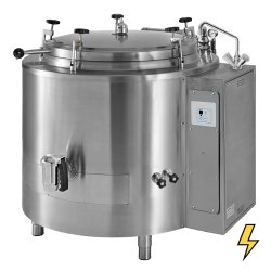 Marmita eléctrica indirecta fija con tapa de autoclave de 160 Litros SCPIA-150EEA
