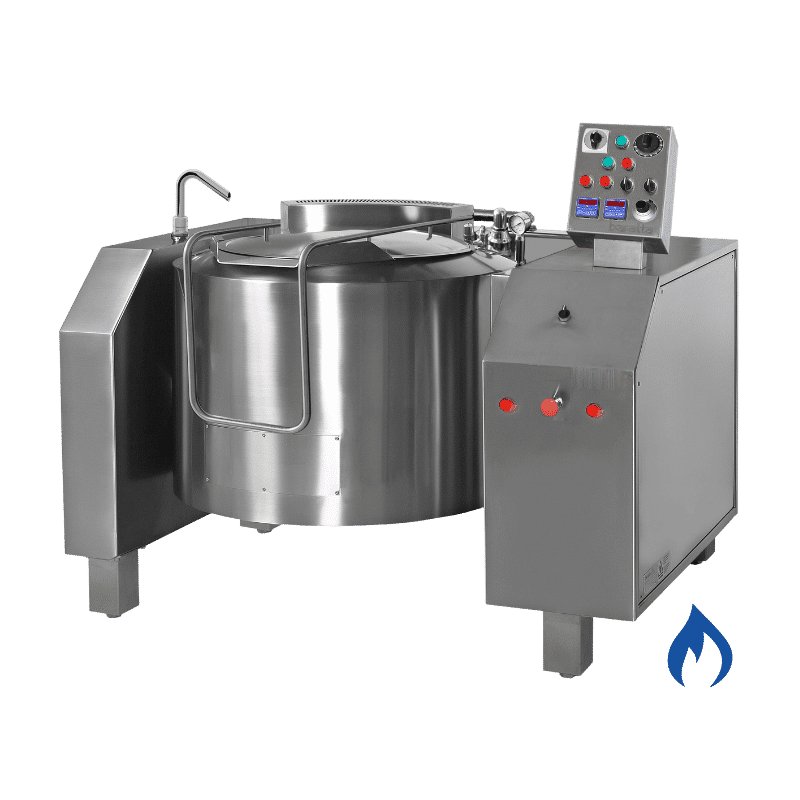 Marmita basculante a gas indirecta de 155 Litros PGRM-150