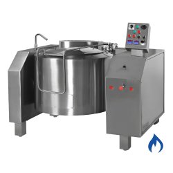 Marmita basculante a gas indirecta de 220 Litros PGRM-220