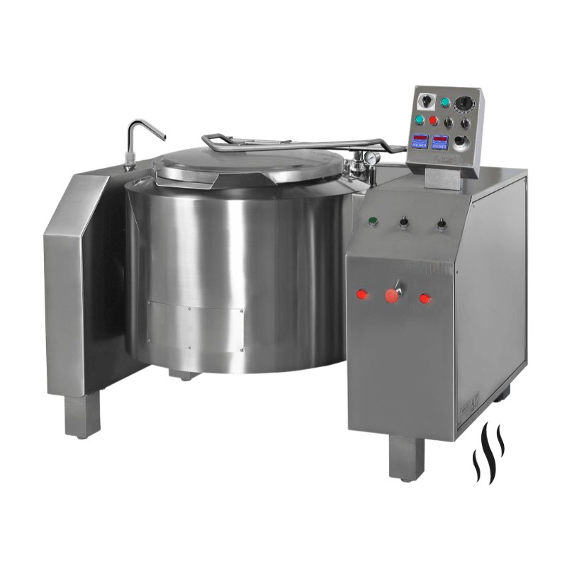 Marmita basculante a vapor indirecta de 500 Litros PVIM-500