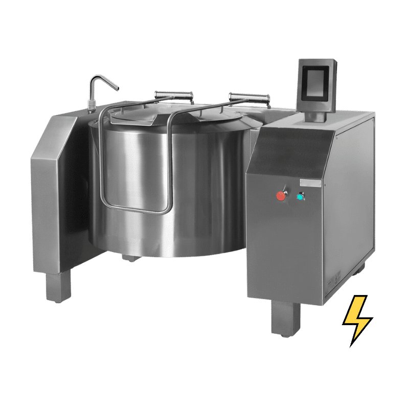 Sartén basculante eléctrica de 200 litros BEMT-200 TouchScreen