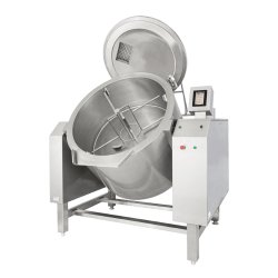 Supermix basculante a vapor indirecta de alta presión de 330 Litros SPEM-330V TouchScreen