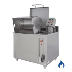 Cocedor de pasta elevable a gas para pasta, arroz y legumbres de 200 litros CPGR-200