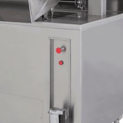 Cocedor de pasta elevable a gas para pasta, arroz y legumbres de 250+250 litros CPGR2-250 2 cubas