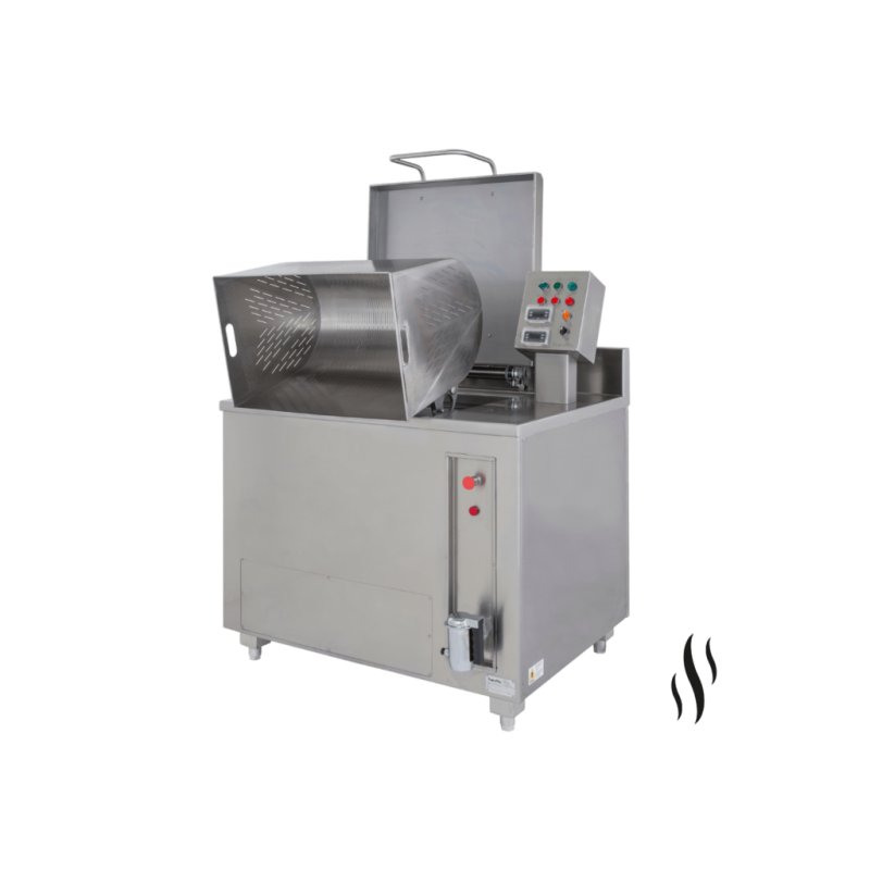 Cocedor de pasta elevable a vapor para pasta, arroz y legumbres de 200 litros CPVR-200
