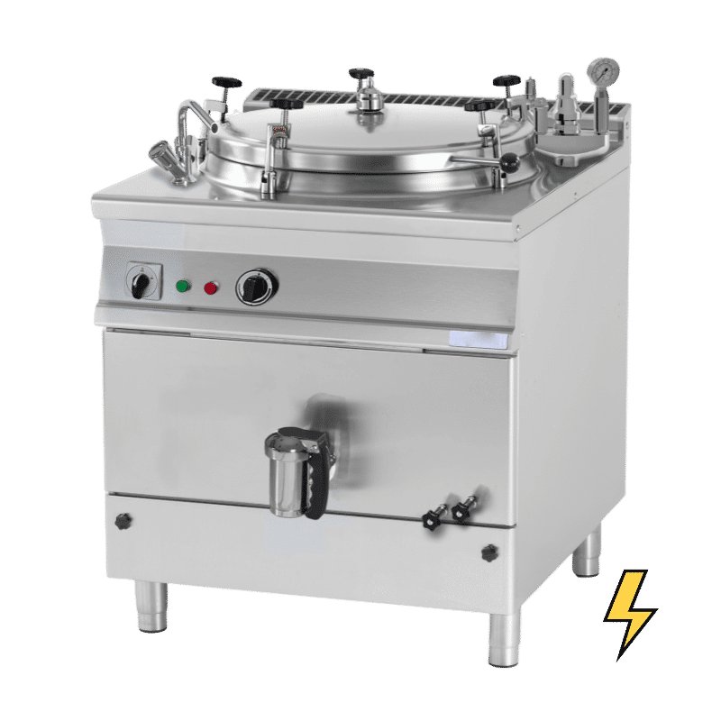 Marmita eléctrica indirecta modular con autoclave de 410 litros PIM-400EA
