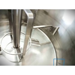 Marmita eléctrica indirecta con mezclador de 620 Litros PERM-600 TouchScreen