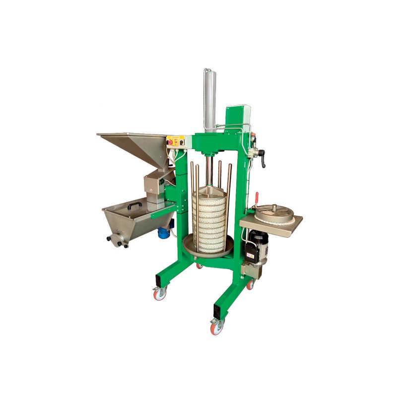 Extractor de aceite de oliva en frio con molino y mezclador 30 Kg/h Compact