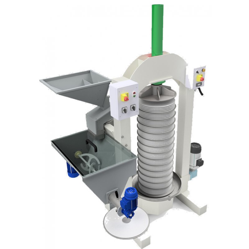 Extractor de aceite de oliva en frio con molino y mezclador 50 Kg/h