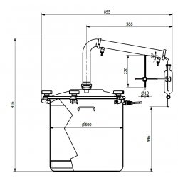 Extractor destilador de aceites esenciales para plantas, hierbas y flores de 90L