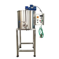 Mini pasteurizadora para leche y quesos de 25 litros con variador de velocidad Scovali
