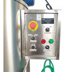 Mini pasteurizadora para leche y quesos de 25 litros con variador de velocidad Scovali
