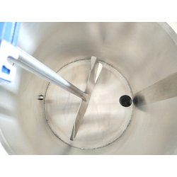 Mini pasteurizadora para leche y quesos de 25 litros con variador de velocidad Scovali