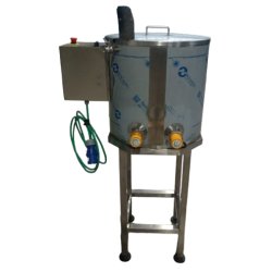 Mini pasteurizadora para leche y quesos de 30 litros con brazo inclinado Scovali