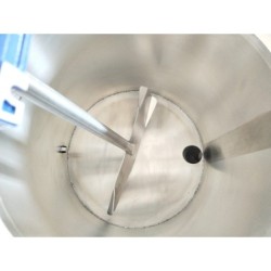 Mini pasteurizadora para leche y quesos de 25 litros con variador de velocidad Scovali