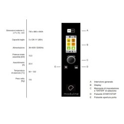 Cocedor a presión con autoclave Moduline CVE031 Capacidad 3, 5 o 7 bandejas