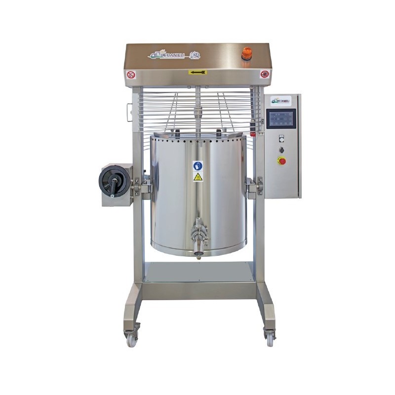 Cocedor de alta temperatura con rascador, variador, basculación motorizada y panel programable C120CSA-L