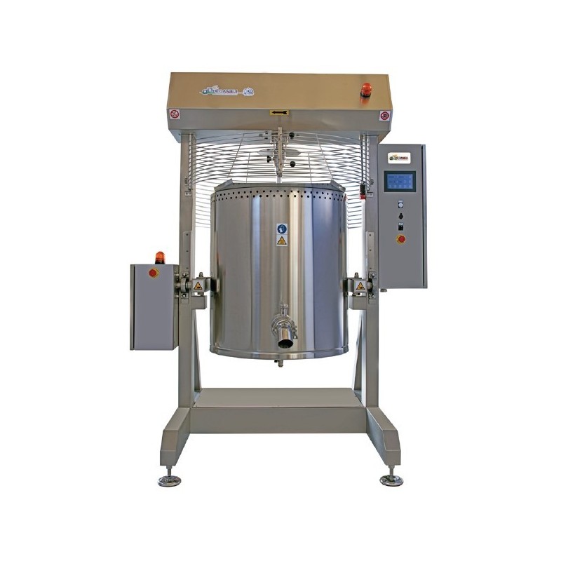 Cocedor de alta temperatura con rascador, variador, basculación motorizada y panel programable C300CSA-L