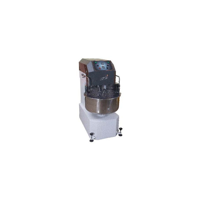 Amasadora de espiral automática industrial 80 Kg 2 motores transmisión directa SPD80