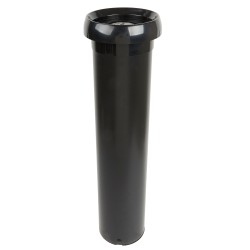 Dispensador de vasos encastrable negro de 58,5 cm con juntas ajustables