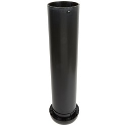 Dispensador de vasos encastrable negro de 58,5 cm con juntas ajustables
