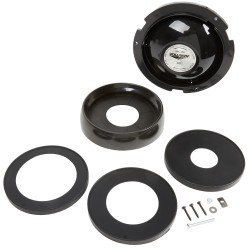 Dispensador de vasos encastrable negro de 58,5 cm con juntas ajustables