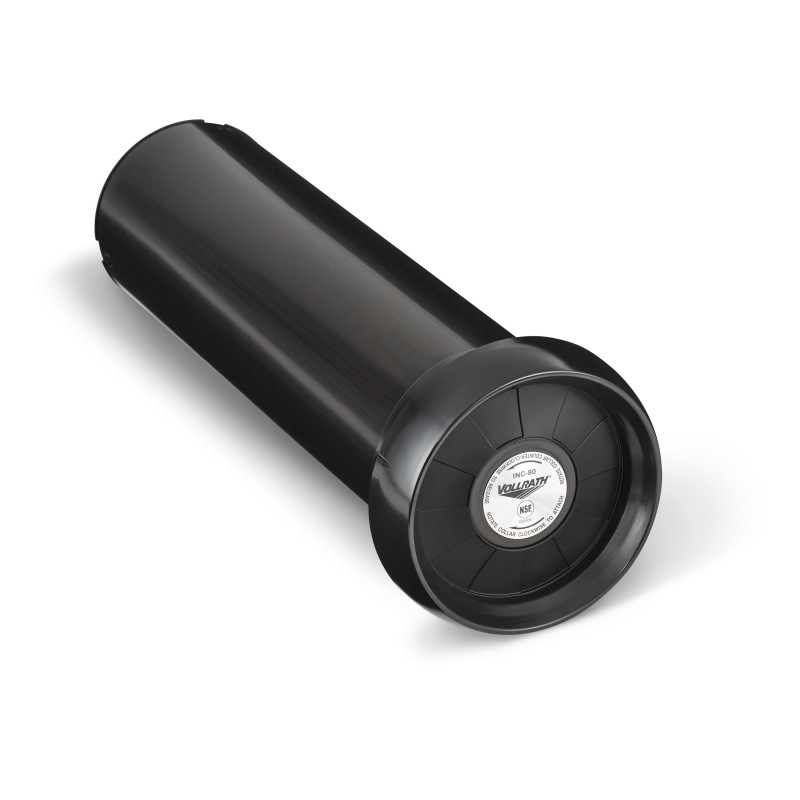 Dispensador de vasos encastrable negro de 46 cm con juntas ajustables