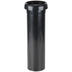 Dispensador de vasos encastrable negro de 46 cm con juntas ajustables