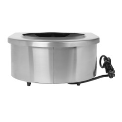 Placa de inducción wok profesional 3000 W con wok de 35 cm