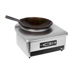 Placa de inducción wok profesional 3000 W con wok de 35 cm