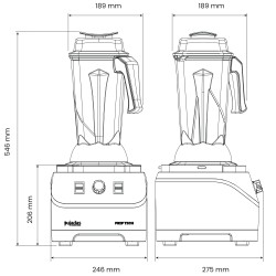 Batidora de vaso profesional PrepTech PRO M de 2,5 litros