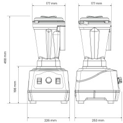 Batidora de vaso profesional PrepTech de 2 litros
