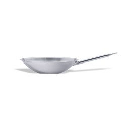 Wok de acero inoxidable fondo plano Inox Pro Expert