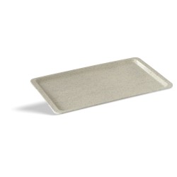 Bandeja de fast food de fibra de vidrio gris