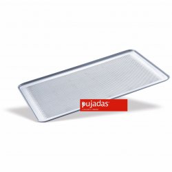 Bandeja de aluminio perforada para pastelería con borde de 45º