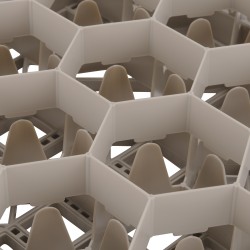 Cesta lavavajillas T-Version de 20 compartimentos hexagonales para copas