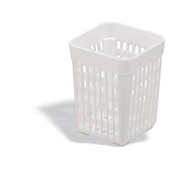 Cestillo para cubiertos de plástico blanco