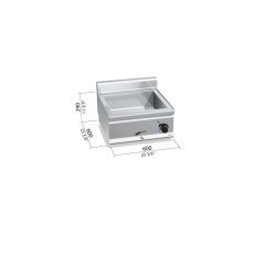 Baño maría eléctrico GN 1/1 + 1/2 de sobremesa Plus 600