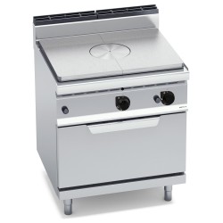 Placa radiante a gas coup de feu con horno a gas GN 2/1 Macros 700
