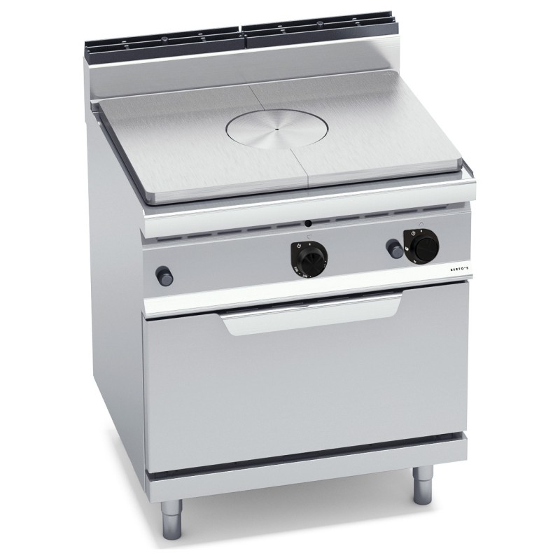 Placa radiante a gas coup de feu con horno a gas GN 2/1 Berto's Macros 700