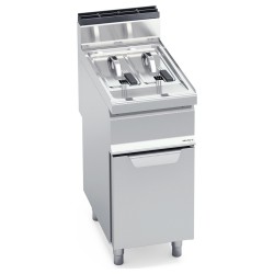 Freidora industrial a gas 7+7 litros con mueble Macros 700