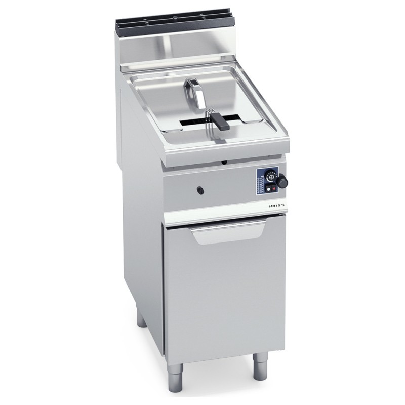 Freidora industrial a gas 10 litros con mueble Berto's Macros 700