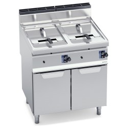 Freidora industrial a gas 10+10 litros con mueble Macros 700