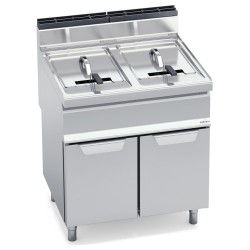 Freidora industrial a gas 20+20 litros con mueble Macros 700