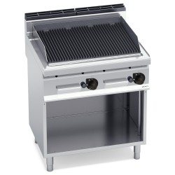 Barbacoa de piedra volcánica a gas 80 cm con mueble Macros 700