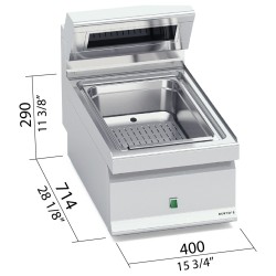 Mantenedor de fritos eléctrico de sobremesa Berto's Macros 700