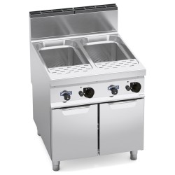 Cuece pastas a gas industrial 2 cubas 40+40 litros Maxima 900