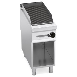 Barbacoa de piedra volcánica a gas 9 kW sobre mueble Maxima 900
