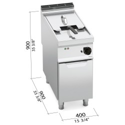 Freidora industrial eléctrica 18 litros 18 kW Berto's Maxima 900